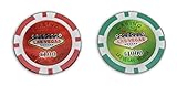 Schnäppchenladen24 Poker Chips 2er Set Jetons 100 / 500 / 1000 Las Vegas Mix Farben Casino Größ