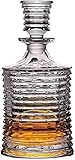 LIOYUHGTFY Dekanter Dekantierer Wein Dekanter Crystal Whisky Dekanter Glas mit Glasstopfen Bleifrei Ideal für Brandy Liqueur Bourbon Water Juice 929(Color:Medium)