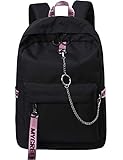 Mygreen Backpack Rucksack Schulrucksack rucksäcke mit Laptopfach für Camping Outdoor Sport Schwarz&R