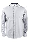 Blend Dubbal Herren Hemd Langarmhemd Freizeithemd mit Stehkragen, Größe:XL, Farbe:India Ink (70151)