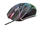 Trust Gaming 23797 Maus LED RGB GXT 160X Ture, Ergonomische Mouse, USB, 7 Programmierbare Tasten, Anpassbare RGB-Beleuchtung, DPI-Taste 200-4500, PC/Mac/MacBook/Laptop/Computer, schw