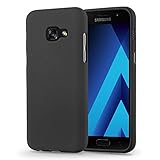 Cadorabo Hülle für Samsung Galaxy A5 2017 in Frost SCHWARZ - Handyhülle aus flexiblem TPU Silikon - Silikonhülle Schutzhülle Ultra Slim Soft Back Cover Case Bump