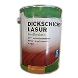 4 x 750 ml Wilckens Dickschichtlasur Kunstharzbasis Seidenglänzend Außen 3 L Farbwahl, Farbe:Farb