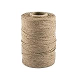 D.RECT 250m Jute-Schnur Natur Braun Jute-Kordel | Packschnur Geschenk-Band Bastelschnur Dekokordel | 1,2mm Dicke | Für: Verpackung, DIY Kunst-Handwerk, Floristik, Dek