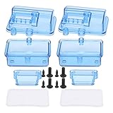 WinmetEuro RC Empfänger Box, RC Empfänger Box Transparent Blau Kunststoff Spritzwassergeschützt für Modelle für Rc Schiff für Rc Autos für Rc Spielzeug