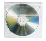 Veloflex 2259000 - CD-Hüllen CD-Boxen CD-Etui zum Einkleben für 1 CD, CD-Umschläge, selbstklebend, 10er Packung