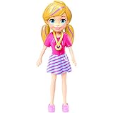 Polly Pocket Puppe mit trendigem Outfit Edition 2018, ca. 8,9 cm hoch (1 Puppe)