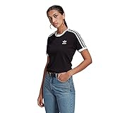 Adidas GN2900 3 STRIPES TEE T-shirt womens, black , 36