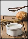 MXXC Poster Kunstwerke Nordischen Stil Frühstück Essen Poster Kaffee Weizen Waffeln Brot Kaffee Wandbilder Dekor60x80cm ohne R