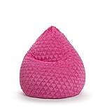 SITTING POINT only by MAGMA Sitzsack Fluffy Hearts XL ca. 220 Liter pink