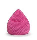 SITTING POINT only by MAGMA Sitzsack Fluffy Hearts XL ca. 220 Liter pink