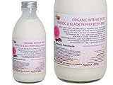 Funky Soap Organische Intense Rose Maroc & Black Pepper Körpermilch, plastikfrei, Glasflasche mit 250