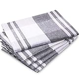 Tonsooze Premium Geschirrt¨¹Cher, Hochwertige Geschirrhandt¨¹Cher Geschirrt¨¹Cher Halbleinen 5er Set, 50x70 cm, Grau k