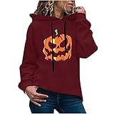 Hoodie Damen – Kapuzenpullover Frauen Baumwolle Long, mit Kapuze Pullover Sweatshirt Rundhals, Slim Fit Freizeit Sport Langarmshirt, Hoodies Training - Valentinstag Liebe Druck