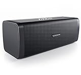 DOCKIN® D FINE Bluetooth Lautsprecher - 50 Watt Stereo HiFi Speaker für Indoor/Outdoor mit starkem Bass, tragbare Bluetooth-Soundbox Wireless mit integrierter Powerbank, wasserdichte Musikbox