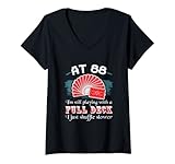 Damen Geburtstagskarte zum 88. Geburtstag, 88. Geburtstag T-Shirt mit V