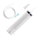 Changlesu 150 ml Spritze mit Schlauch 19cm Wiederverwendbare， Spritzen für Haustiere Aquarien Persönliche Hobbys DIY Landw