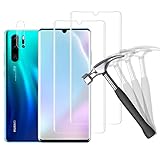 [2 Stück] Panzerglas Schutzfolie für Huawei P30 Pro [+ 1 Stück Kamera Panzerglas], 9H Härte, Anti-Kratzer, Ultra-klar, Blasenfreie, Panzerglasfolie Displayschutzfolie für Huawei P30