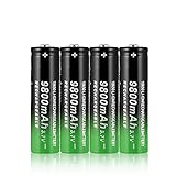 Jdttngp 3.7v 9800Mah 18650 Lithium Batterien, Wiederaufladbarer Akku für Taschenlampenkamera Gegensprechanlage 1PC