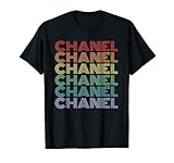 Chanel Retro Vintage Stil Name Geburtstag Party Geschenkidee T-S