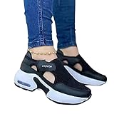 Abimy Orthopädische Schuhe für Damen, luftgepolsterte Sohle, fliegende gewebte Turnschuhe für Paare, Wanderschuhe, lässig