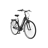 FISCHER E-Bike City CITA 5.8i, Elektrofahrrad, Schwarz matt, 28 Zoll, RH 44 cm, Brose Drive C Mittelmotor 50 Nm, 36 V Akku im R