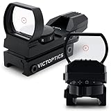 VictOptics Red Dot Aimpoint Airsoft Visier mit 21mm Picatinny Montage & 4 taktischen Absehen in rot und grün - Leuchtpunktvisier Rotpunktvisier red dot Visier für Softair Gewehr Pistole und Armb