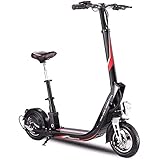 J&LILI E-Scooter, Faltbare Bewegliche Elektrische Roller Mit Klappsitz 10 ‚' 160Kg Last 25Km / H Für Die Arbeit Pendeln Downtown Travel,35~40k