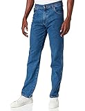 Wrangler Herren Texas Contrast' Jeans, Blau (Mid Rocks 32e), 42W / 34L