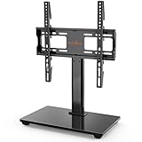 Perlegear TV Standfuss TV-Ständer Schwenkbarer für 32-55 Zoll OLED LCD Flach & Curved Fernseher oder Monitore bis zu 40kg. Max.VESA 400x400mm, Höhenverstellbar & Stabile B