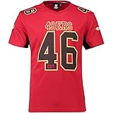 Majestic San Francisco 49ers NFL Players Poly Mesh Tee/T Shirt Red - 3XL