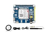 Waveshare 4G/3G/2G/GSM/GPRS/GNSS Hat for Raspberry Pi 4 Jetson Nano Based on SIM7600E-H Supports LTE CAT4 for Downlink Data T
