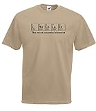 The Big Bang Theory inspiriertes T-Shirt mit Aufschrift 'Chocolate', für Herren, Unisex Gr. XL, khak