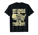 My Uncle Has Your Back - Stolze Armee Nephew Militär Familie T-S