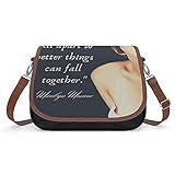 Motivierende Zitate von Marilyn Monroe Frauen Vintage Taschen Handtasche Retro Schultertasche U