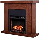 Elektroherd Elektrokamine Leise Strahlungsfrei Realistischer 3D-Flammeneffekt 1400 W Kaminheizung Großes Fenster F