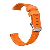 kexinda Sport-Silikon-Uhr-Band-Fitness-Armband-Silikon-Bügel kompatibel mit Garmin/Huawei/Samsung 20mm, orang