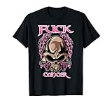 Fuck Cancer Skull and Roses Cancer Survivor T-S