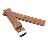 BOB Unisex Uhrenarmband Wildleder Modell Klassik 21 mm Hellb