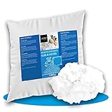 LILENO HOME Füllwatte 1kg im praktischen Vlies Beutel - Füllmaterial u. Füllwatte für Kuscheltiere, Kissen, Basteln - Kissen Füllung waschbar bis 95 °C - perfekt als Watte o. Bastelw