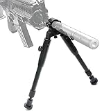 JASHKE Gewehr Zweibein 6-9 Zoll taktisch Schnell abnehmbar mit eingebauter Klemm-Höhenverstellung für Luftgew