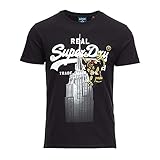 Superdry Mens VL NYC Photo Tee T-Shirt, Black, 2XL