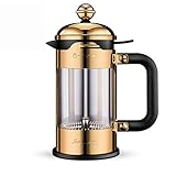 Kaffeemaschine 350ml / 600ml / 1000ml / 1500ml Drucktopf Edelstahl Kaffeekanne nach Hause Kaffeemaschine Teekocher Hand Kaffeefilter, 1000ml Automatische Kaffeemaschine (Color : 350ml)