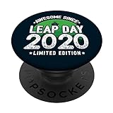 Leap Day Birthday - Fantastisch seit 2020 - Schaltjahr Geburtstag PopSockets mit austauschbarem PopGrip
