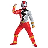 Disguise Muscle Red Power Rangers Kostum Dino Fury, Superheldenkostüme für Kinder Größe L