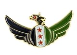 AccessCube Anstecknadel/Anstecknadel mit Syrien-Flagge, Adler, Syrische Flagge, 10 Stück