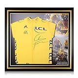 Exclusive Memorabilia Gelbes Tour-De-France-Trikot 2017, signiert von Chris Froome. Premium-R