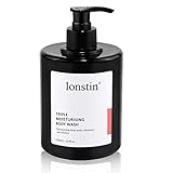 Body Wash 500ml, Lonstin Argan Oil Triple Moisturizing Shower Gel für trockene empfindliche und normale Haut, reduziert Juckreiz, Akne, Ekzeme und Körpergeruch für Frauen und Männer, 16.9 fl O