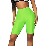TIMEMEAN Hosen Damen High Waist Fahrrad Yoga Elastisch Kurze Beiläufig Sport Gamaschen H