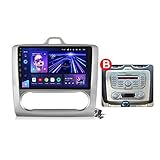 LYHY Android 10.0 GPS Auto Multimedia Player, Radio für Ford Focus 2 2004-2011 Navigation Head Unit MP5 Stereo Video Receiver mit 4G/5G WiFi DSP RDS FM Mirrorlink (Handbuch 7731)